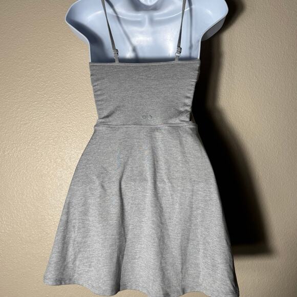 alo yoga | courtside tennis alosoft grey mini sports dress womens sz XS - Picture 5 of 7
